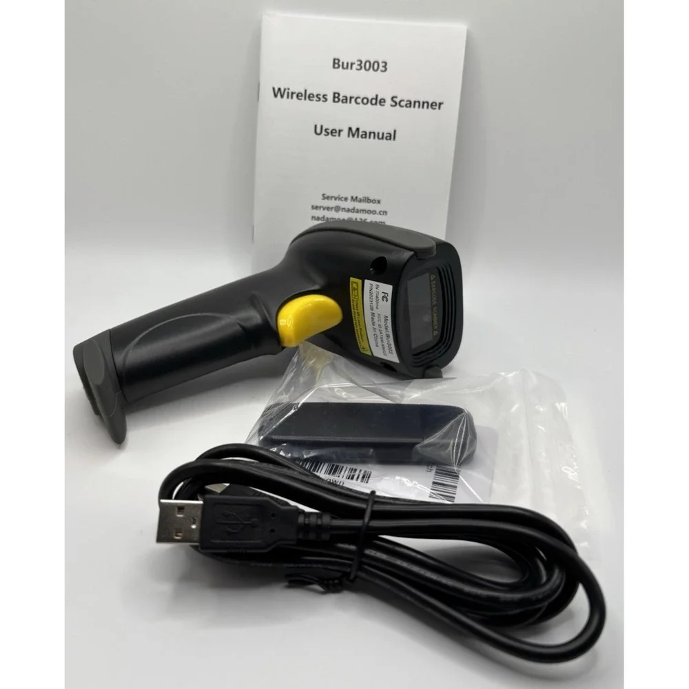 Wireless Barcode Scanner -‎ NADAMOO - Model Bur3003 - Preowned